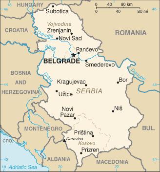 Карта Сербии. Подробная карта Сербии 