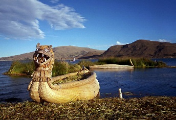 Перу Фото. Фото Перу. Фото альбомы Перу. Озеро Титикака. Папирусное судно | Фото Перу