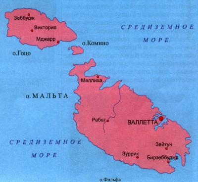 Мальты карта - карта мира Мальта, карта острова Мальта, gps карта Мальты 